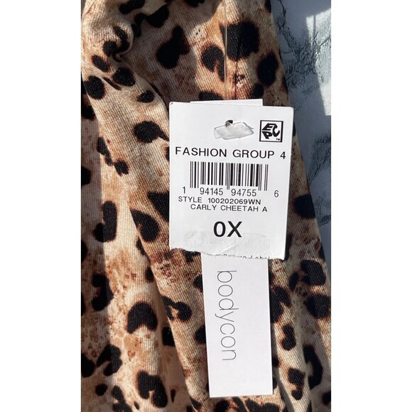 Bar III Cheetah Print Sleeveless Top 0X self lined front body only - Picture 8 of 8